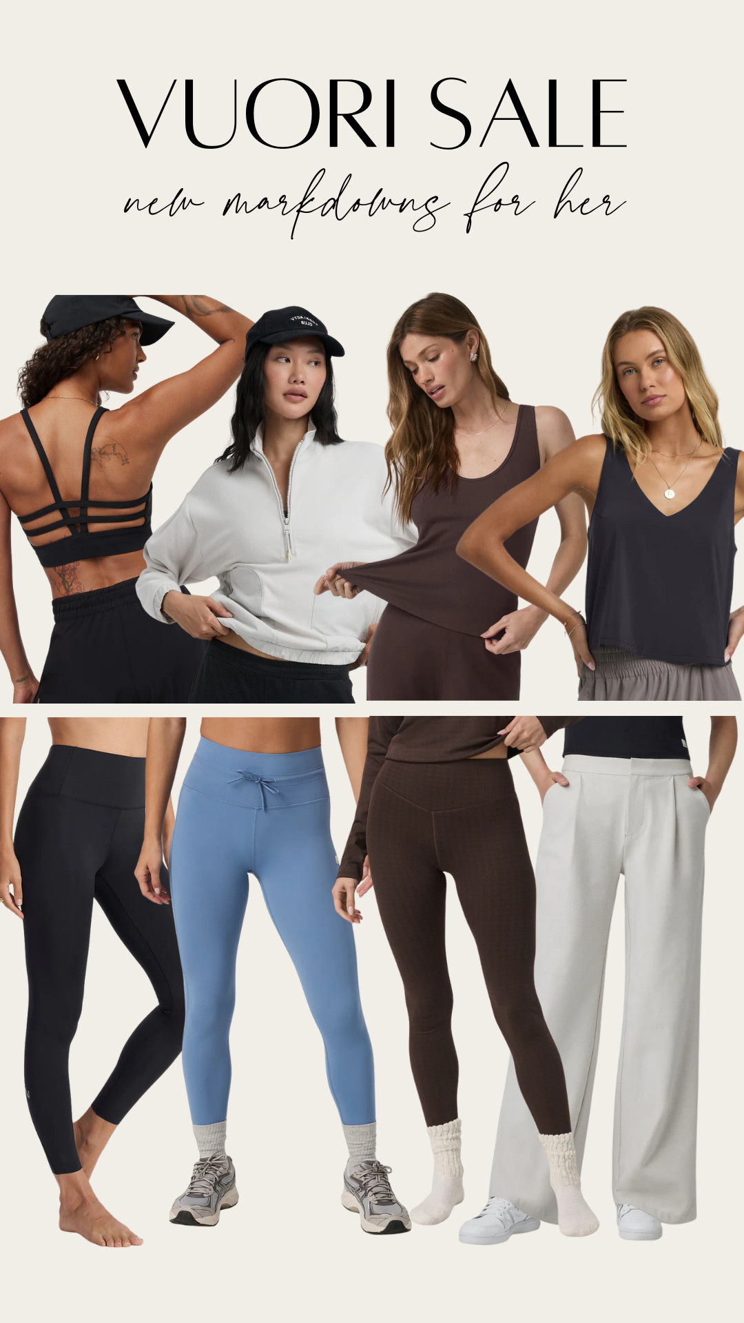 Vuori new markdowns for her 

 #LTKfitnessgoals #LTKActive #LTKSaleAlert