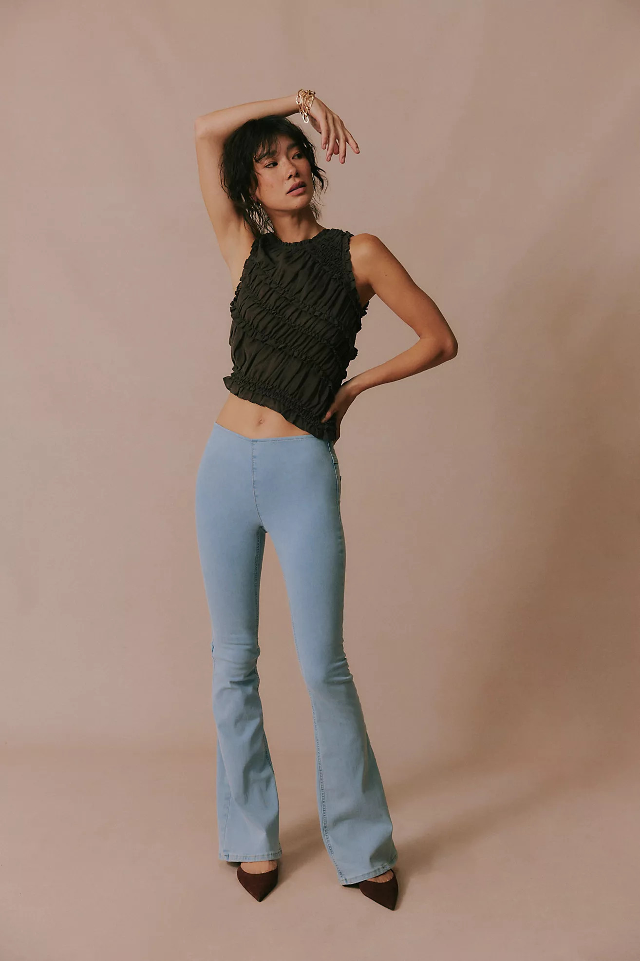 We The Free Penny Pull-On Flare Jeans | Free People (Global - UK&FR Excluded)