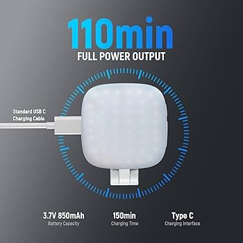 NEEWER BASICS Magnetic Selfie Light Compatible with MagSafe iPhone, CRI95 700lx/0.3m Folding LED ... | Amazon (US)