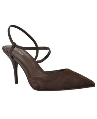 Calvin Klein Women's Cordera Strappy Stiletto Pumps - Ivory | Macy's