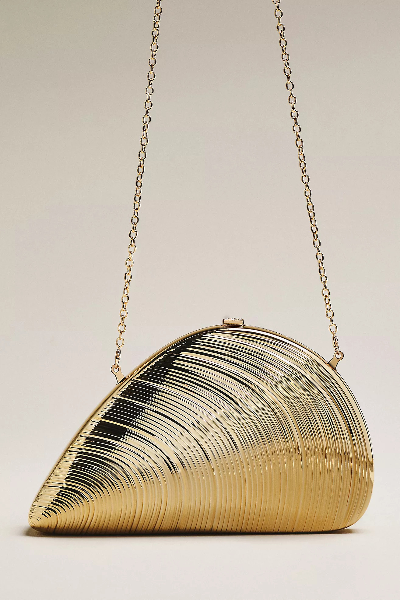 Celandine Metallic Seashell Clutch | Anthropologie (US)