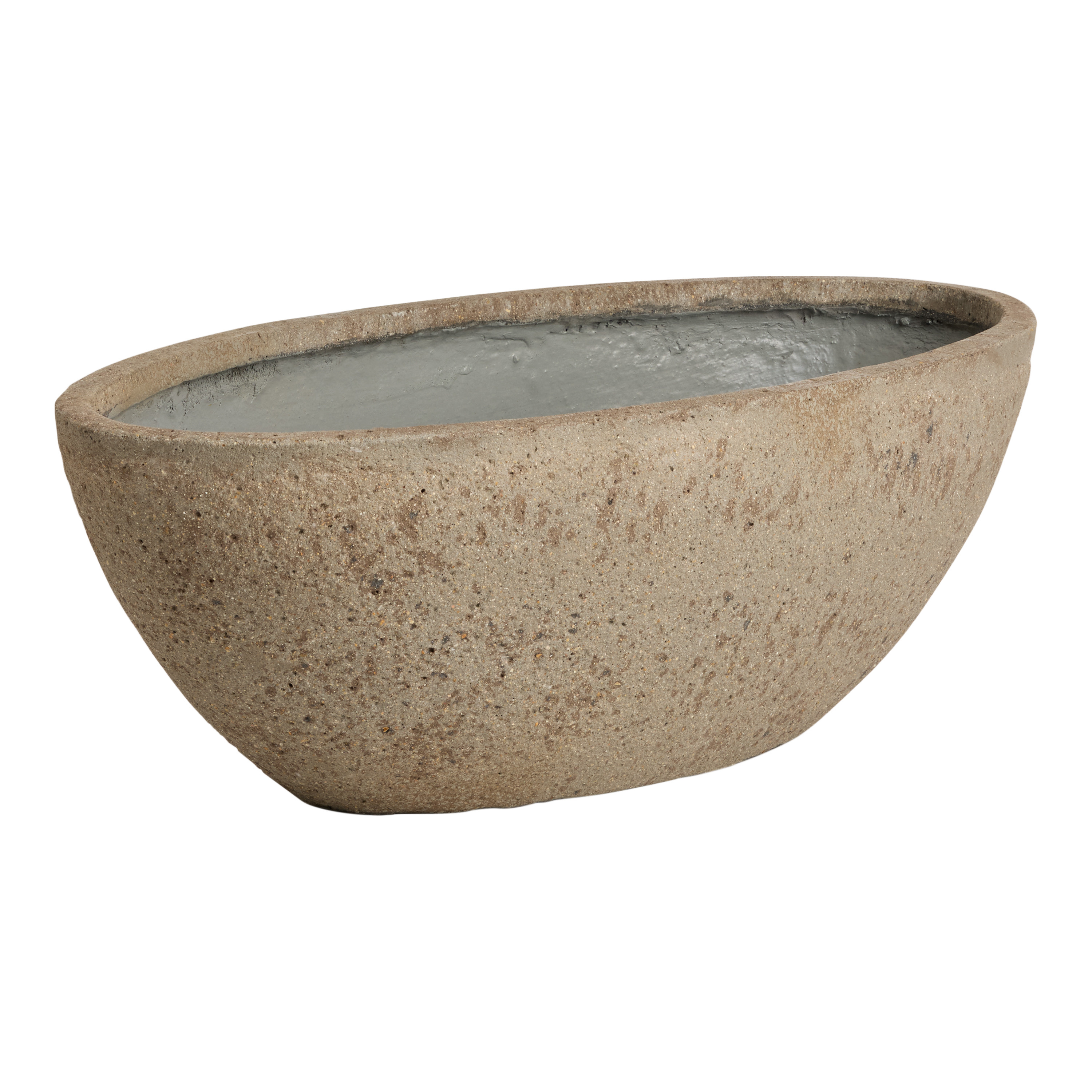 Micah Cement Boat Outdoor Planter | World Market