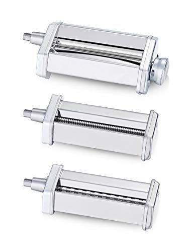 3 Piece Pasta Roller Cutter Attachment Set Compatible with KitchenAid Stand Mixers, Included Past... | Amazon (US)