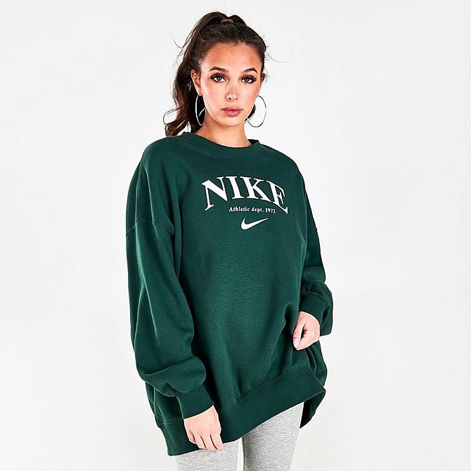 Women's Nike Sportswear Essentials Oversized Fleece Sweatshirt | Finish Line (US)