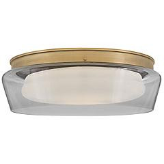 Fredrick Ramond Foyer Demi Medium Flush Mount Heritage Brass | www.lampsplus.com | Lamps Plus
