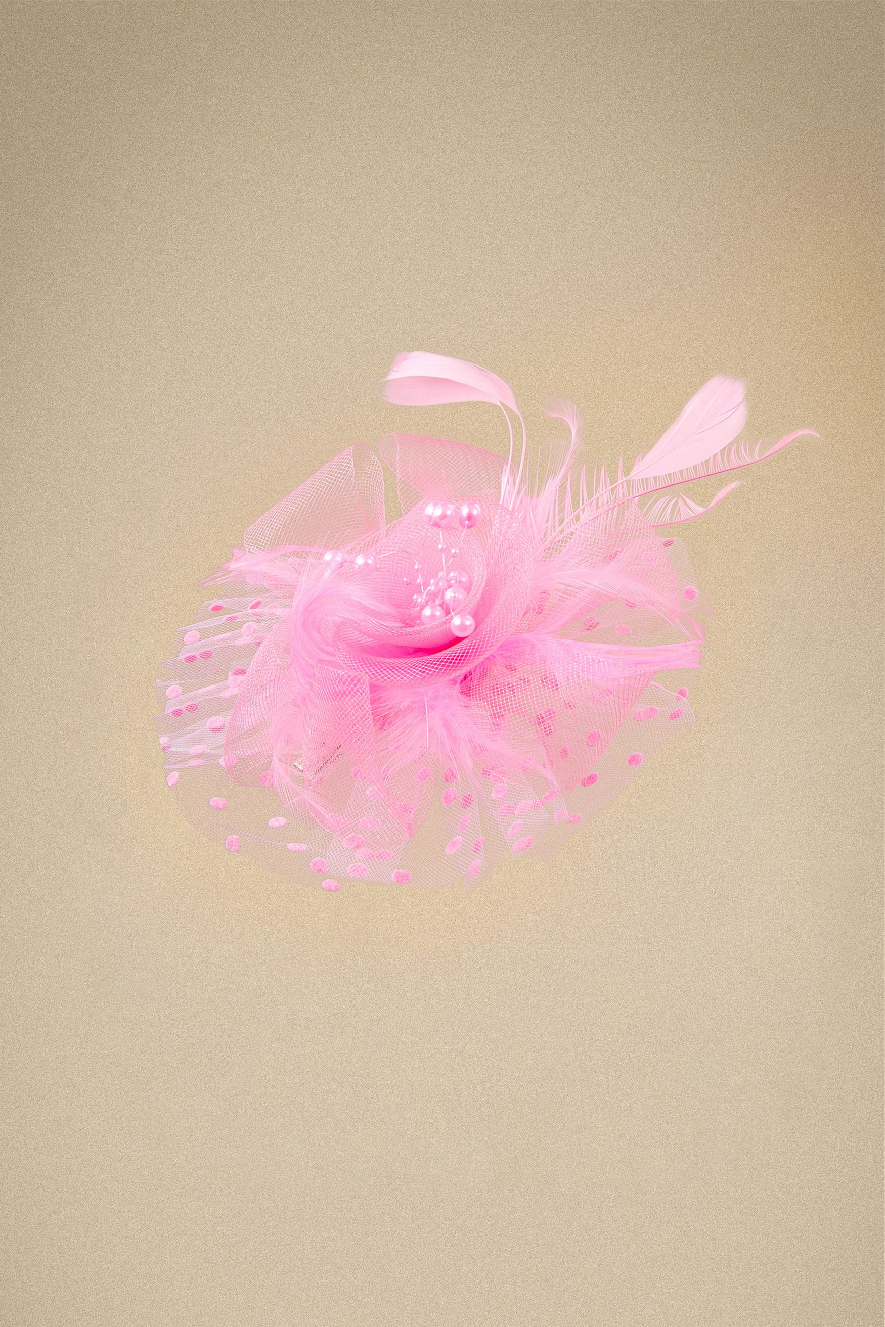 Shop Fascinator Hat - Polka Dot Mesh Fascinator | BABEYOND | BABEYOND