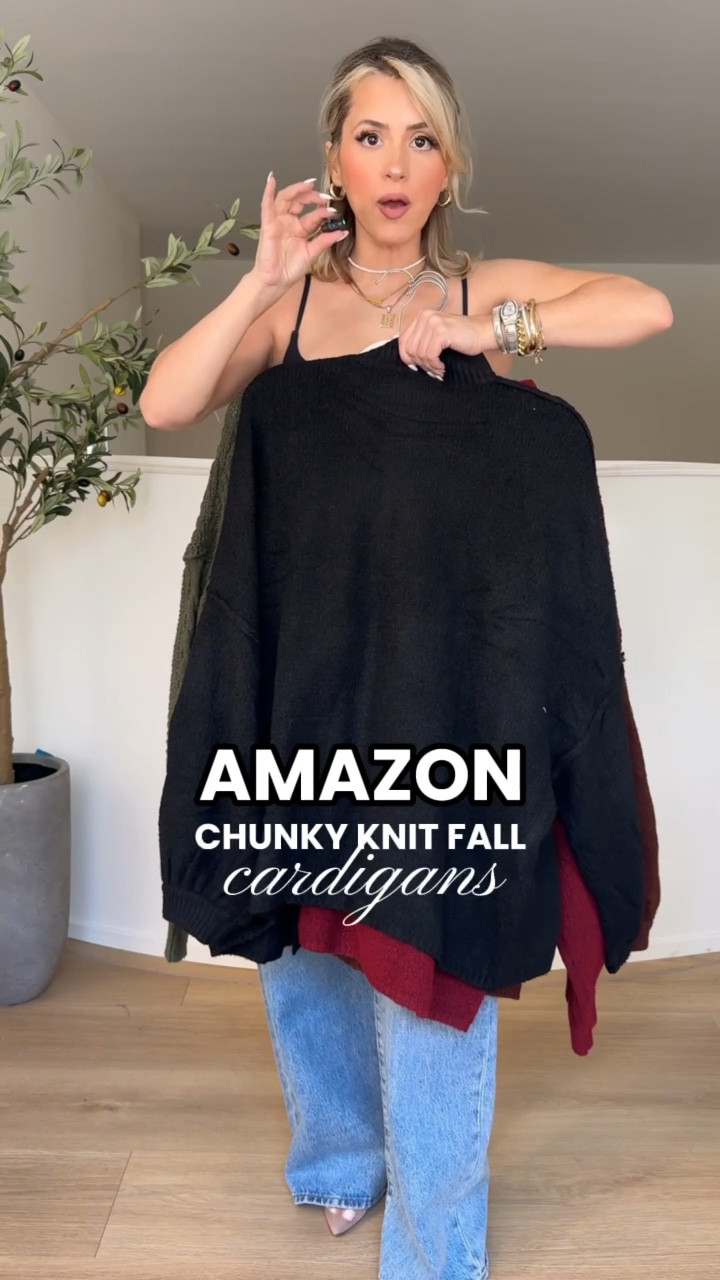 The perfect chunky fall cardigans 😍 wearing small! 

Size 27 in jeans



#LTKStyleTip #LTKFindsUnder50 #LTKWorkwear
