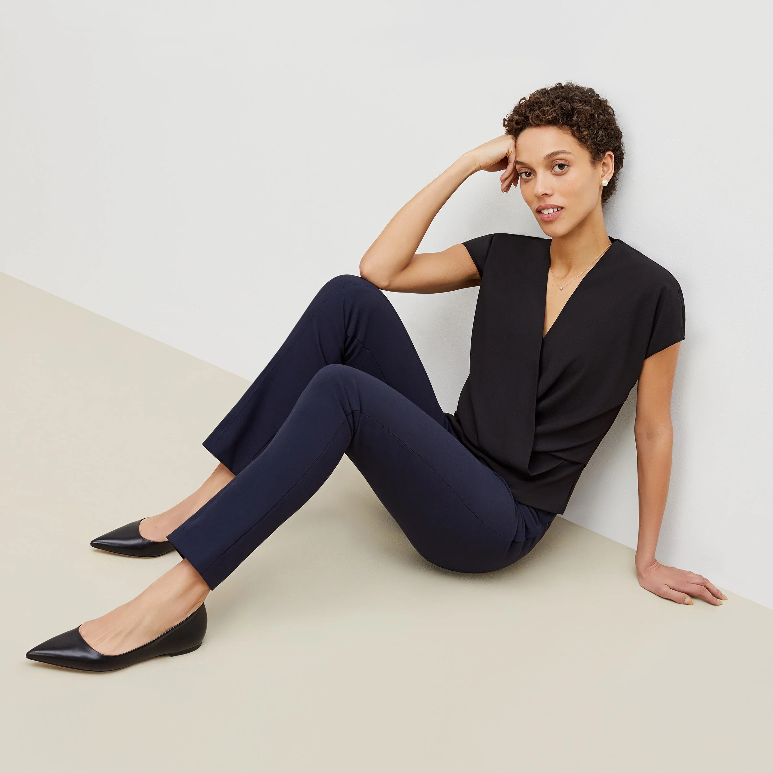 Antonia Top - Soft Wave :: Black | MM LaFleur