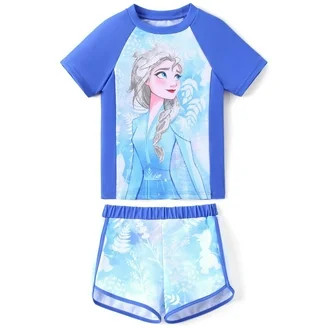 Disney Stitch Toddler Girls Tankini Swimsuit Set with UPF 50+, 2-Piece, Sizes 2T-4T | Walmart (US)