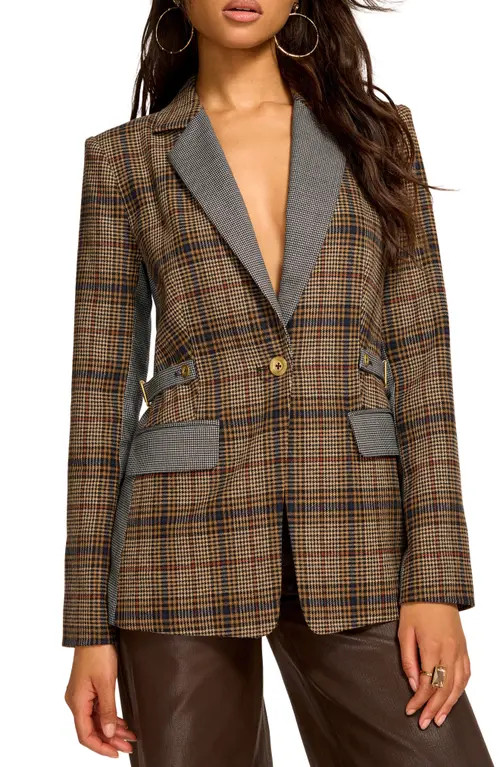 Ramy Brook Bianca Blazer in Plaid Combo at Nordstrom, Size 10 | Nordstrom