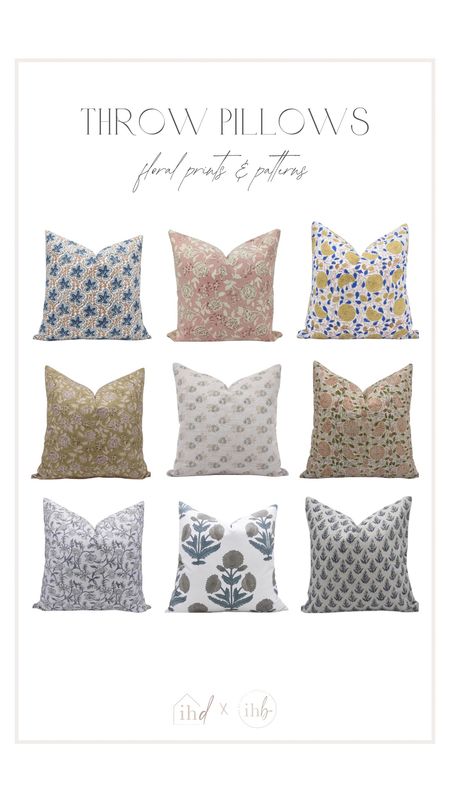 So obsessed with all of these fun floral prints and patterns of throw pillows! These are all available @walmart and would be the perfect pop of color for your space! I’ll share, stay tuned!!#walmart #walmartfinds #walmarthome 

#LTKHome #LTKU #LTKStyleTip