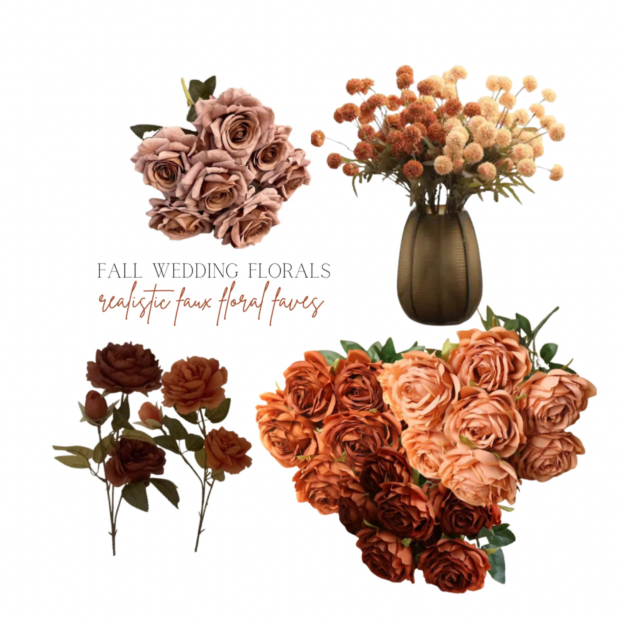 My Fall Faux Floral Faves - to be used in our wedding arrangements 🧡✨ 

#LTKParties #LTKFindsUnder50 #LTKWedding
