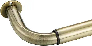 Room Darkening Curtain Rod, Wrap Around Design, Extra-Thick 1-Inch Diameter Single Drapery Rod, E... | Amazon (US)