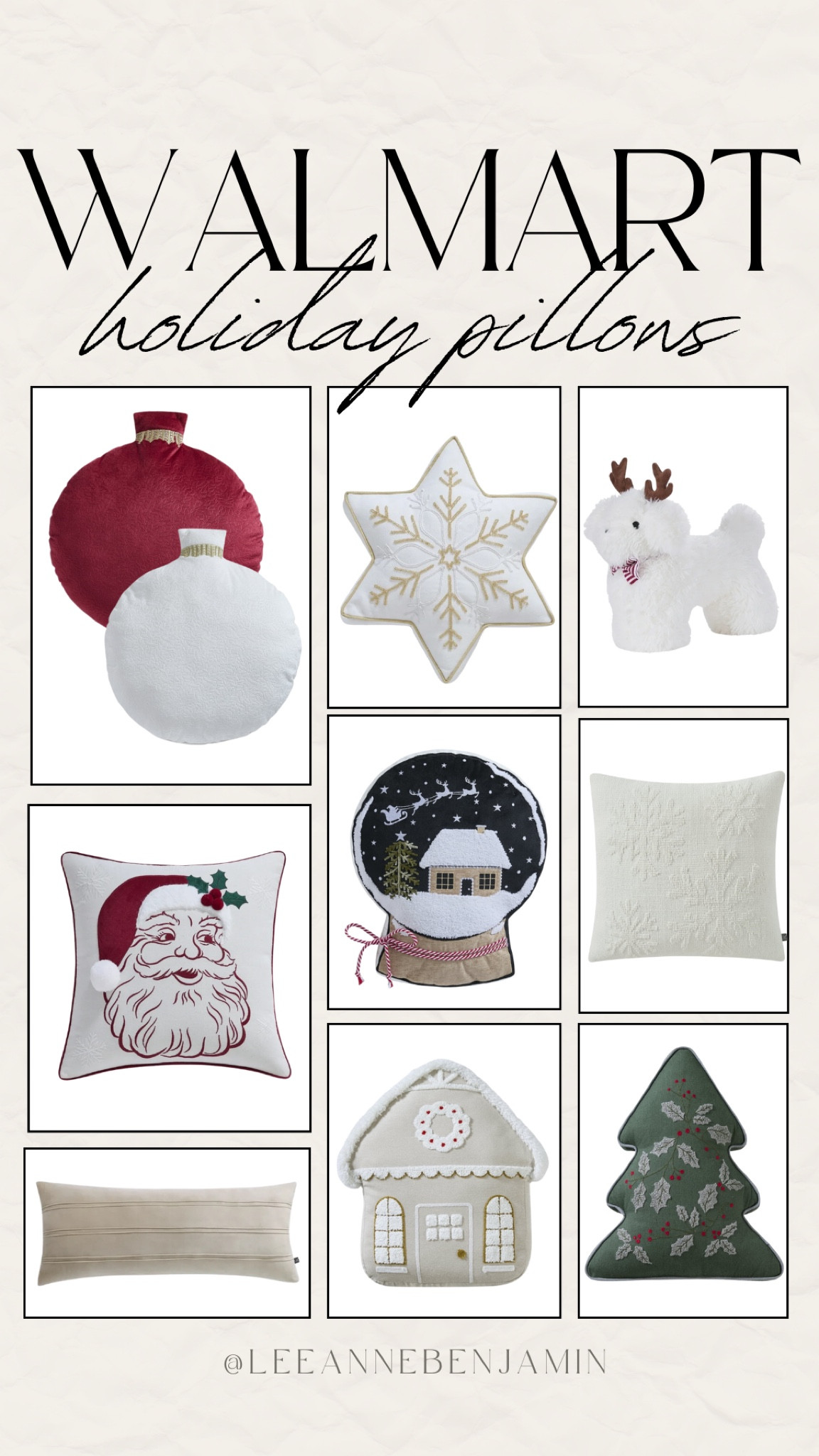 Walmart holiday pillows! 

#LTKHome #LTKStyleTip #LTKFindsUnder50