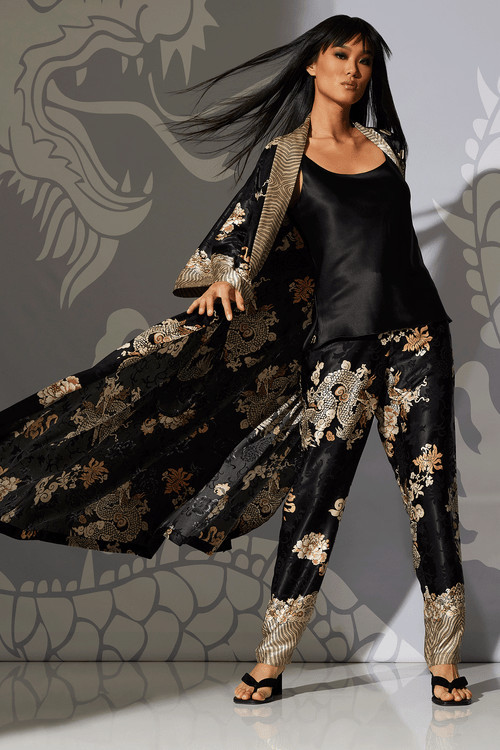 Imperial Dragon Jacquard Pants | Natori
