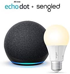 All-new Echo Dot (4th Gen) - Charcoal - bundle with Sengled Bluetooth bulb | Amazon (US)