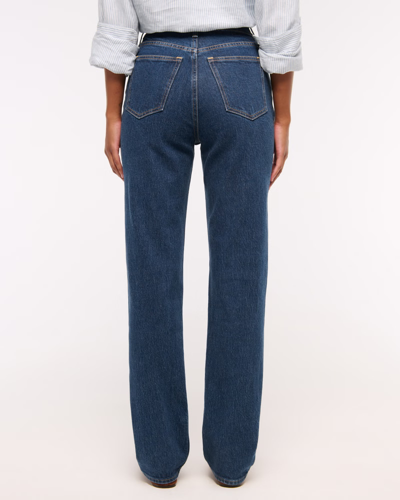 Curve Love Ultra High Rise 90s Straight Jean | Abercrombie & Fitch (US)