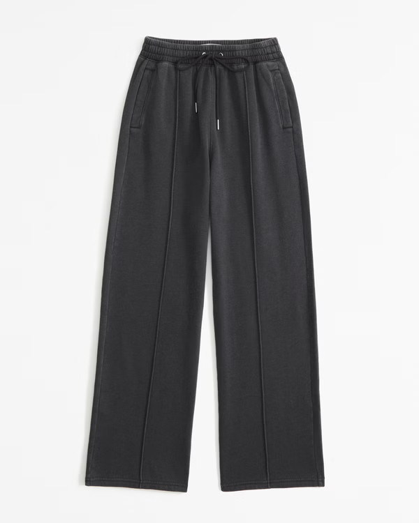 Women's Wide Leg Sweatpant | Women's Bottoms | Abercrombie.com | Abercrombie & Fitch (US)