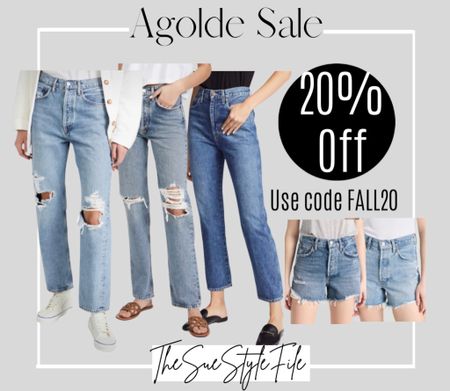 Agolde denim jeans sale. Agolde denim shorts sale. Agolde sale.daily sale. Fall fashion sale 

#LTKworkwear #LTKsalealert #LTKSale