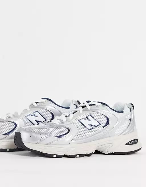 New Balance 530 trainers in grey and navy | ASOS (Global)