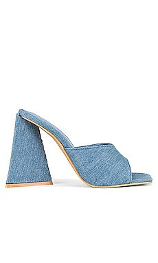 superdown Indigo Heel in Blue Denim from Revolve.com | Revolve Clothing (Global)