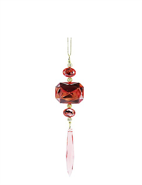 David Jones 17cm Pink Acrylic Jewel and Beads Icicle Ornament | David Jones | David Jones (Australia & New Zealand)