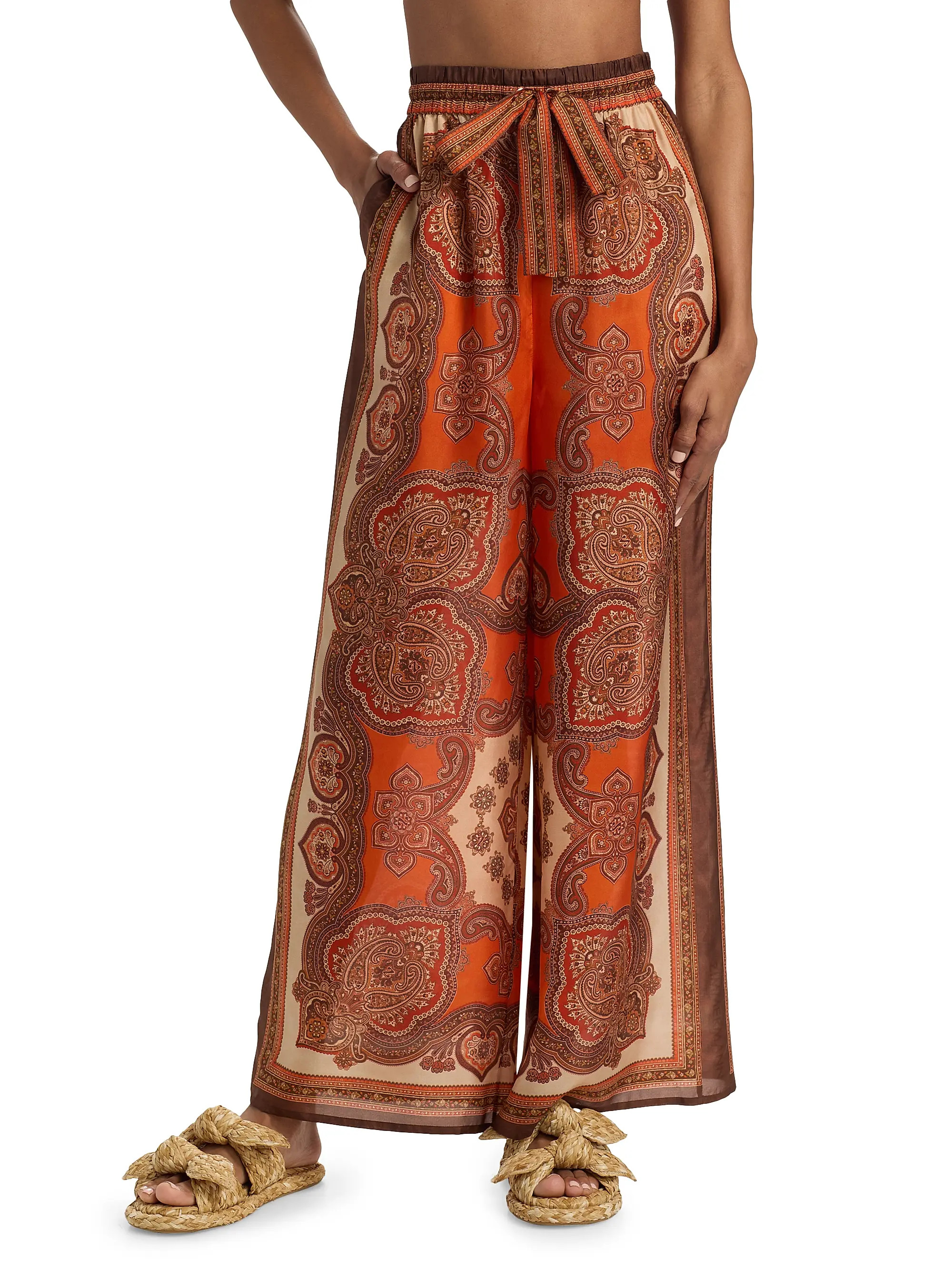 Mahon Silk Relaxed Pants | Saks Fifth Avenue