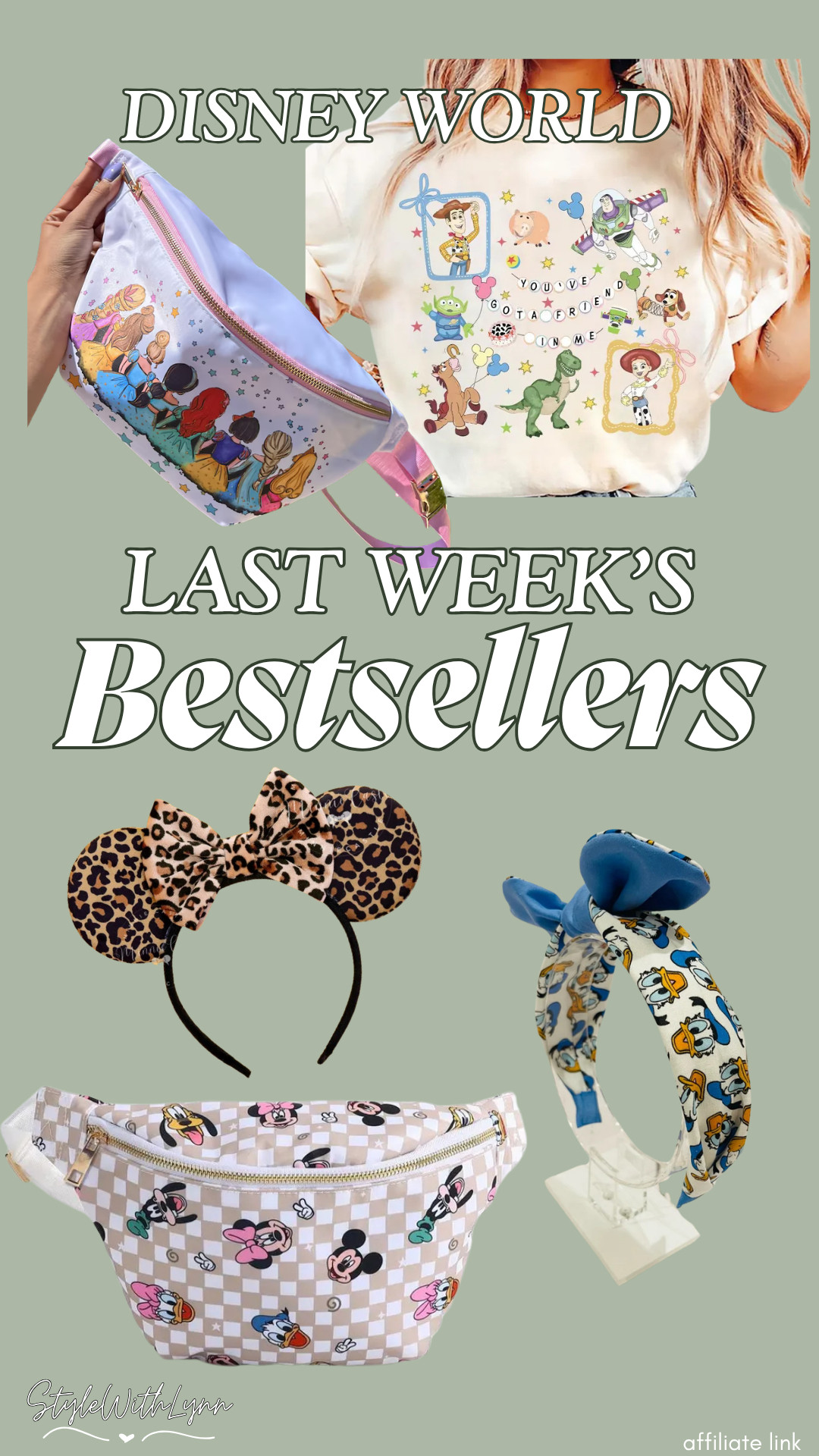 Last week’s Disney World bestsellers are too good not to share.✨ From the cutest Toy Story tee to must-have park bags and ears… these are the pieces everyone is loving right now.  Grab them before they sell out!

disney world outfit, disney outfit ideas, disney park essentials, disney crossbody bag, disney belt bag, disney ears, mickey mouse accessories, disney graphic tee, toy story shirt, disney style, disney fashion, disney must haves, park outfit inspo, disney travel outfit, disney accessories, trending disney items 

 #LTKootd #LTKmomlife #LTKTravel