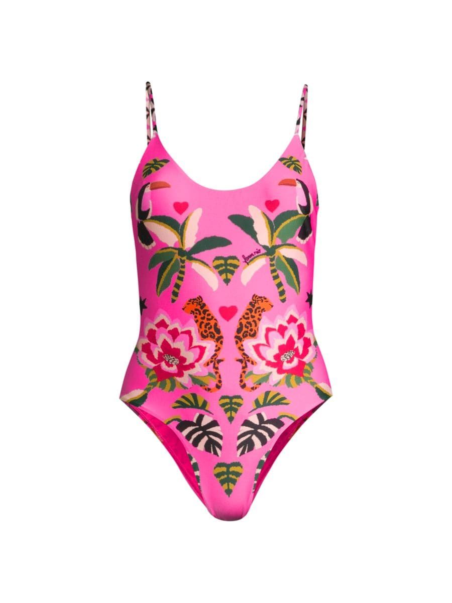 Leopard Forest One-Piece Swimsuit | Saks Fifth Avenue