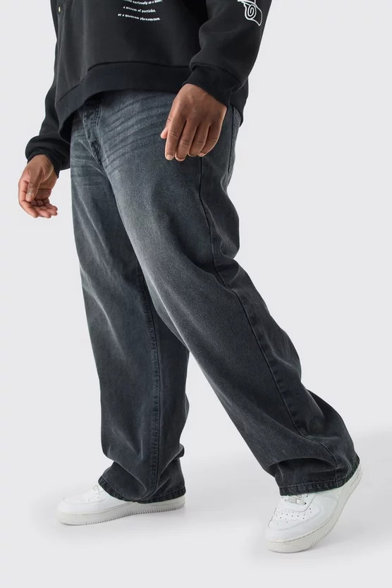 Plus Relaxed Rigid Jeans | boohooMAN (DE, IE & UK)