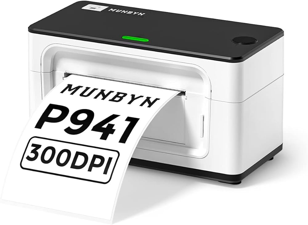 MUNBYN Thermal Label Printer 300DPI, 4x6 USB Shipping Label Printer for Shipping Packages & Small... | Amazon (US)