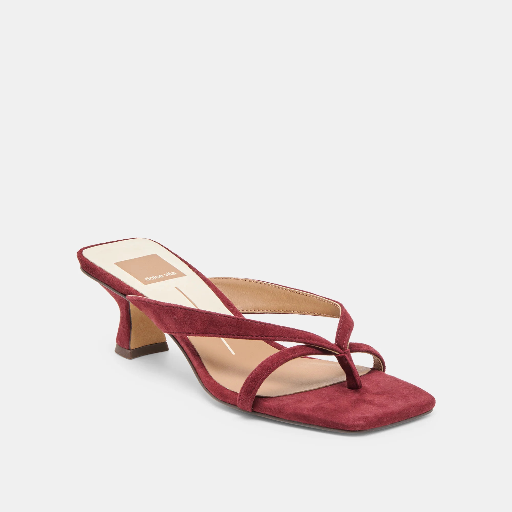 Brevel Oxblood Suede Heels | Dolce Vita | DolceVita.com