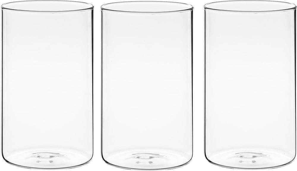 Winter Shore 15 cm High Glass Vases for Table Decoration [Pack of 3],Glasses for Candles, Flowers... | Amazon (UK)
