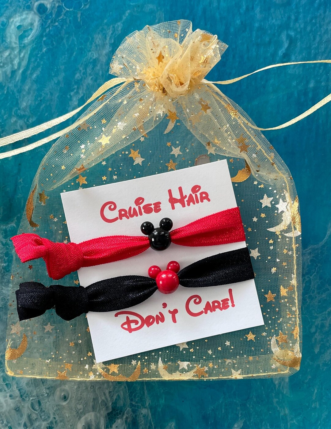 Cruise Gifting - Beaded Hair Ties With Personalized Cards and Pixie Dust Bags. - Etsy | Etsy (US)