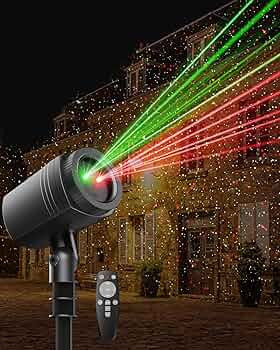 Christmas Projector Lights Outdoor with Remote Control, Red and Green Galaxy Laser Light with IP6... | Amazon (US)