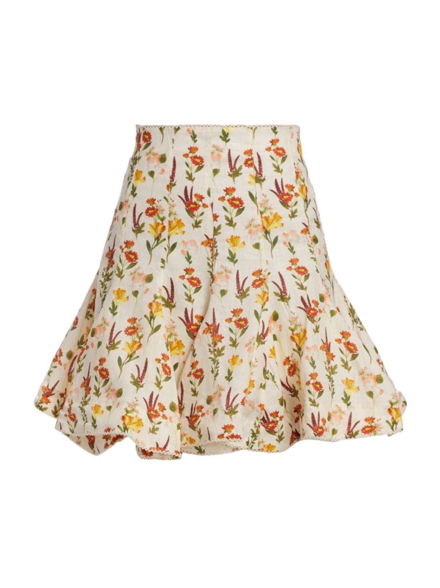Cerezo Clementina Linen Miniskirt | Saks Fifth Avenue