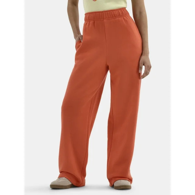 No Boundaries Soft Fleece Wide Leg Pants, 30” Inseam, 1 or 2-Pack, Women’s | Walmart (US)
