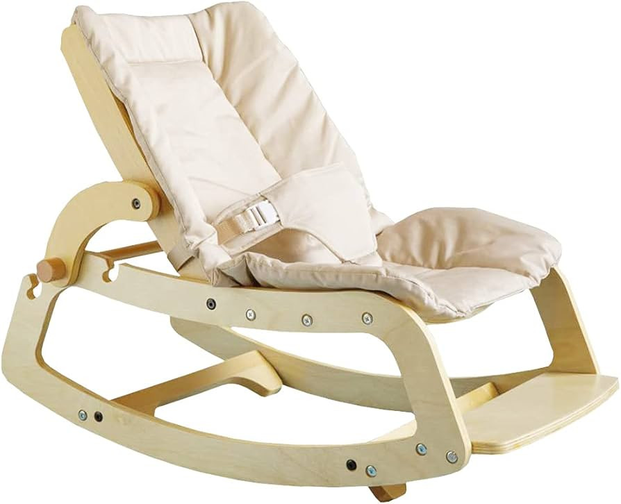 Infant to Toddler Rocker,Adjustable Baby Bouncer Seat with Removable Cushion and Seat Belt,3 in 1... | Amazon (US)