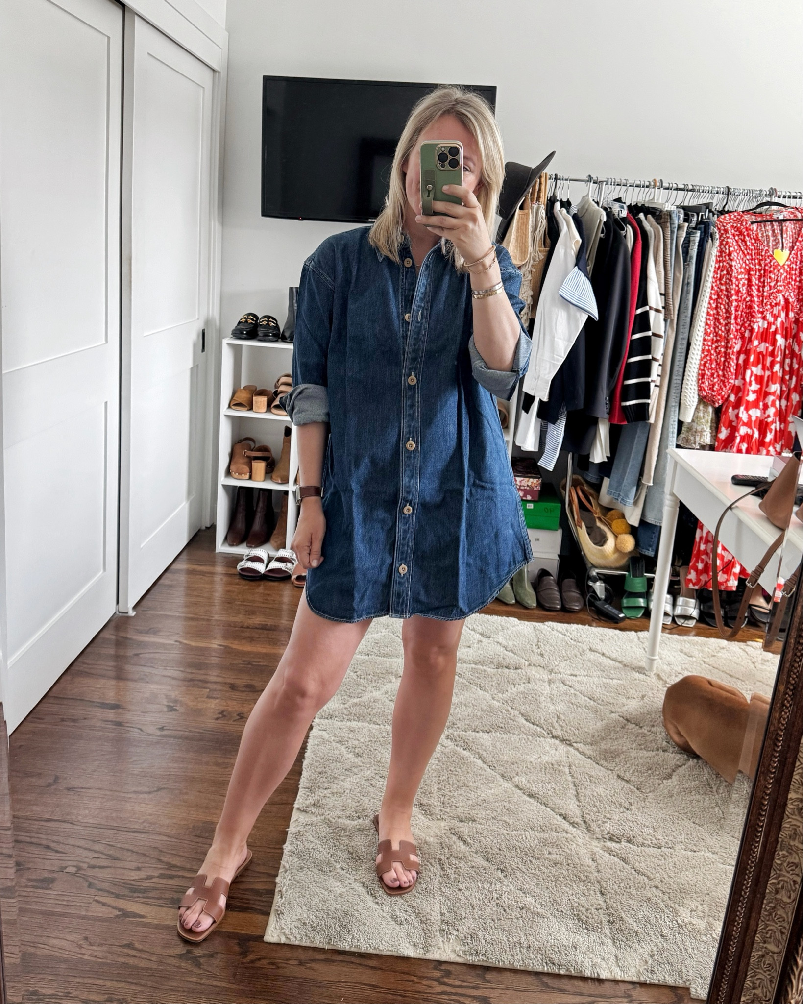 shirt dress too short How To Style a Dress That Is Too Short