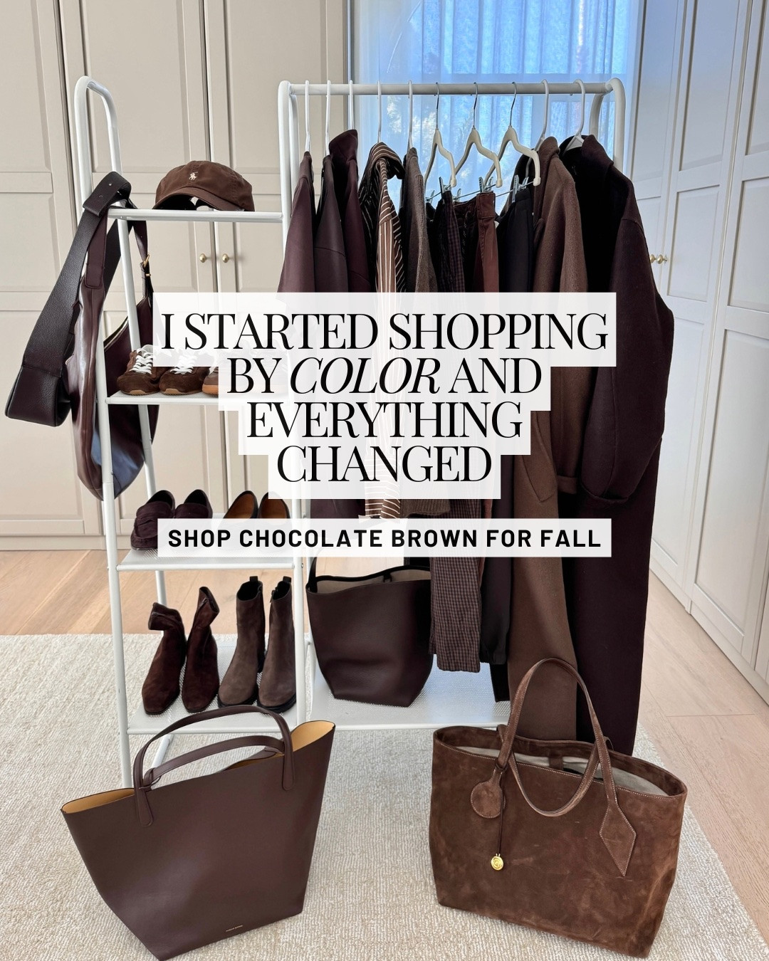 I started shopping by color and everything changed. Chocolate brown is such a rich neutral for fall. If you're looking to incorporate this hue into your wardrobe, here are some pieces I'd consider.