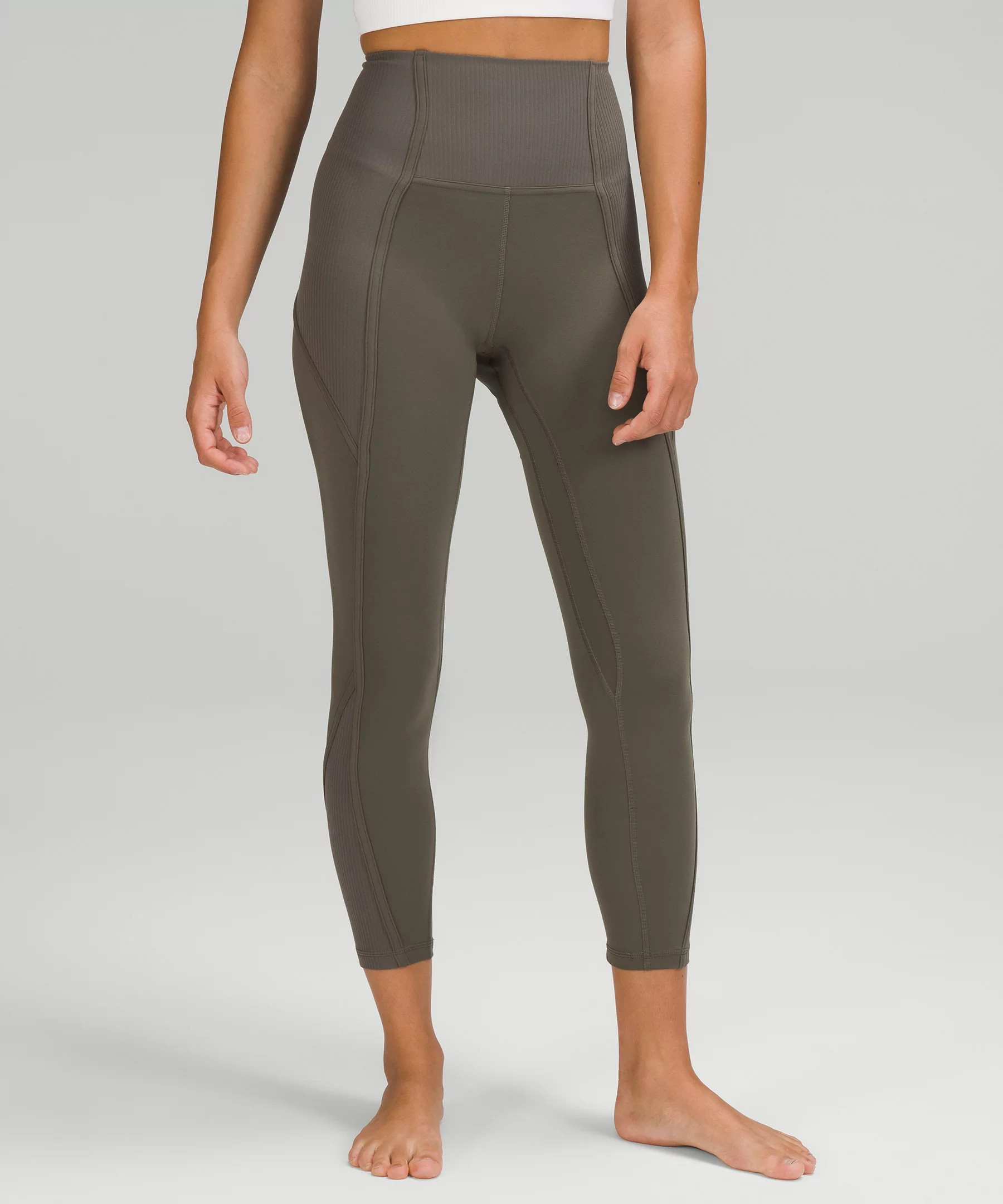 lululemon Align™ Ribbed Panel High-Rise Tight 25" | Lululemon (US)