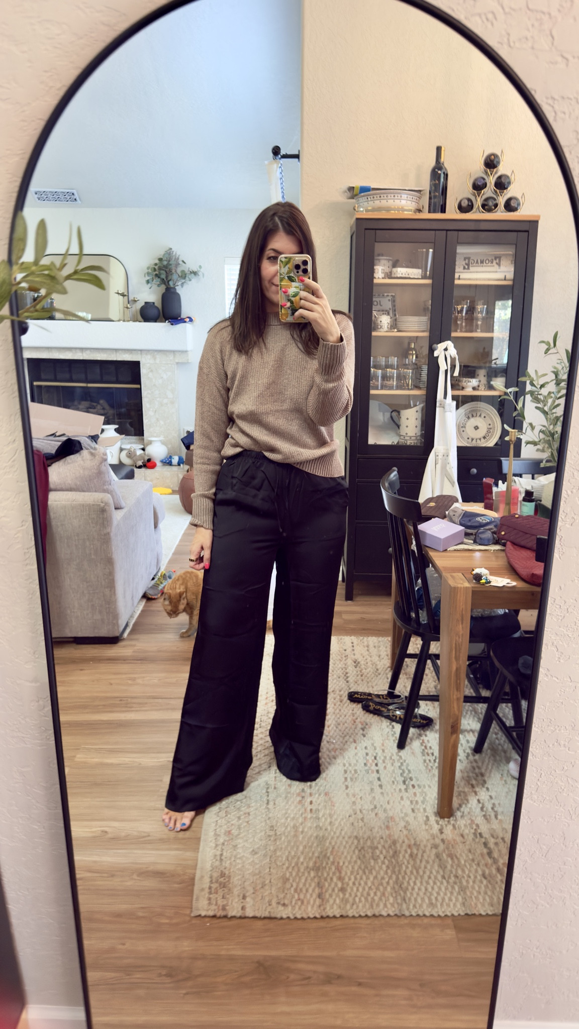 Old navy order
Sweater fits very oversized so I sized down to a small tall
In an 8 tall in the pleated wide leg pants 

#LTKMidsize #LTKSaleAlert #LTKWorkwear