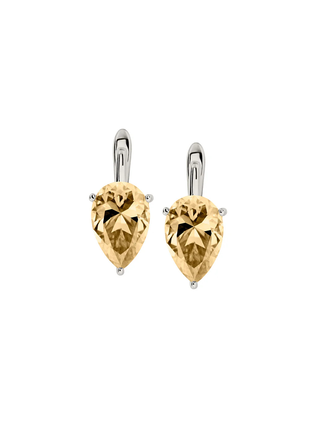 PORTER PEAR-CUT EARRINGS IN HONEY MOISSANITE | Dorsey