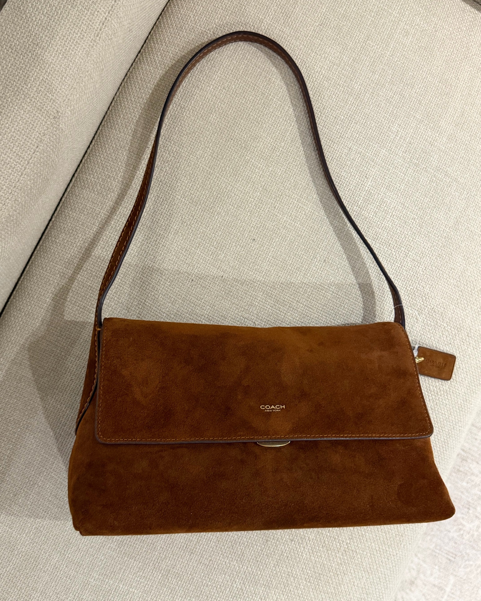 I couldn’t stop thinking about this bag so I brought her home with me today! This is the Coach Chelsea 30 Suede in warm brown. She’s drop dead gorgeous! The most beautiful Fall/ Winter bag and such a great size for everyday bag. Not too large, not too small. Love love love!🤎 #coach #chelsea30 #suede

#LTKootd #LTKmomlife #LTKOver40