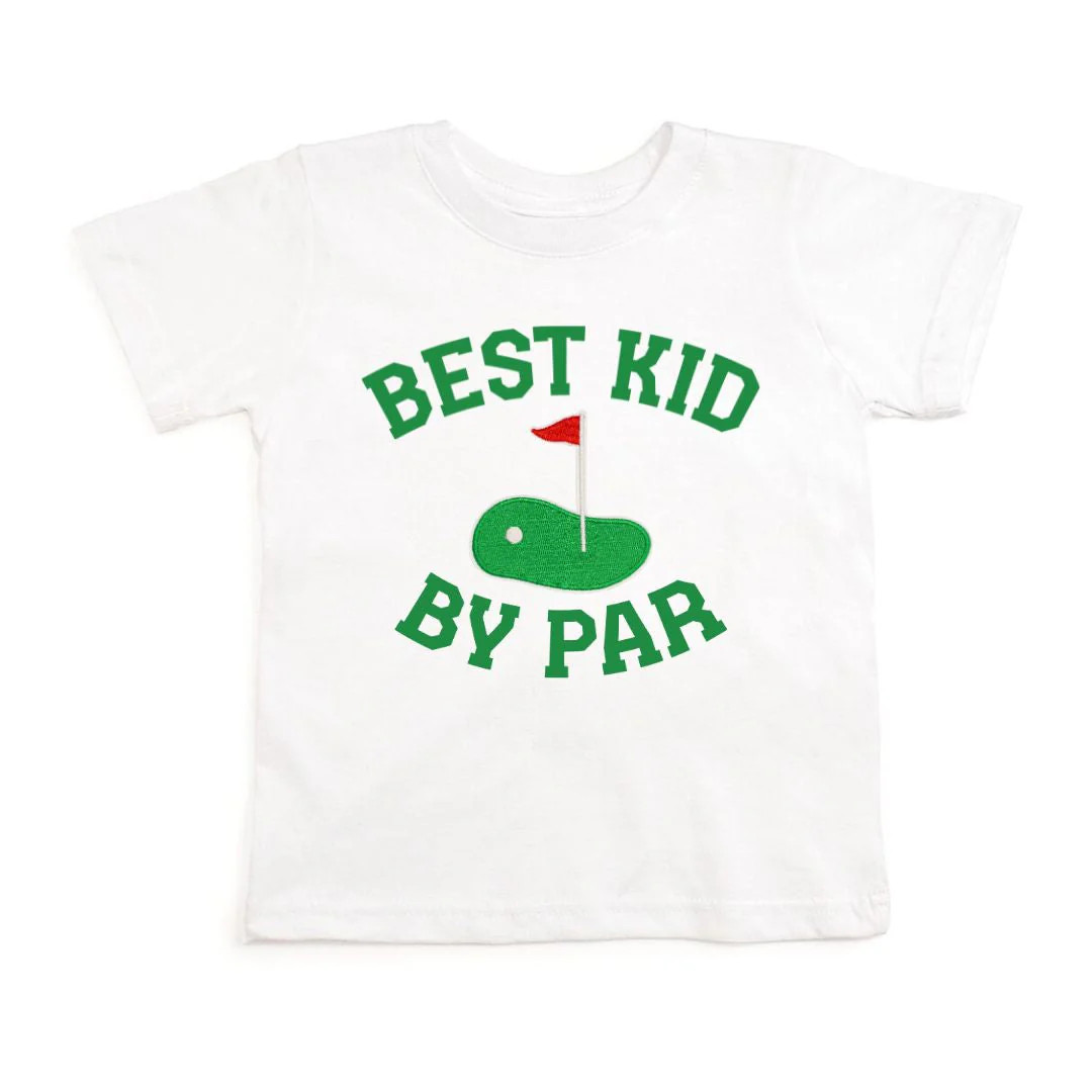 Best Kid By Par Patch Short Sleeve T-Shirt - White | Sweet Wink