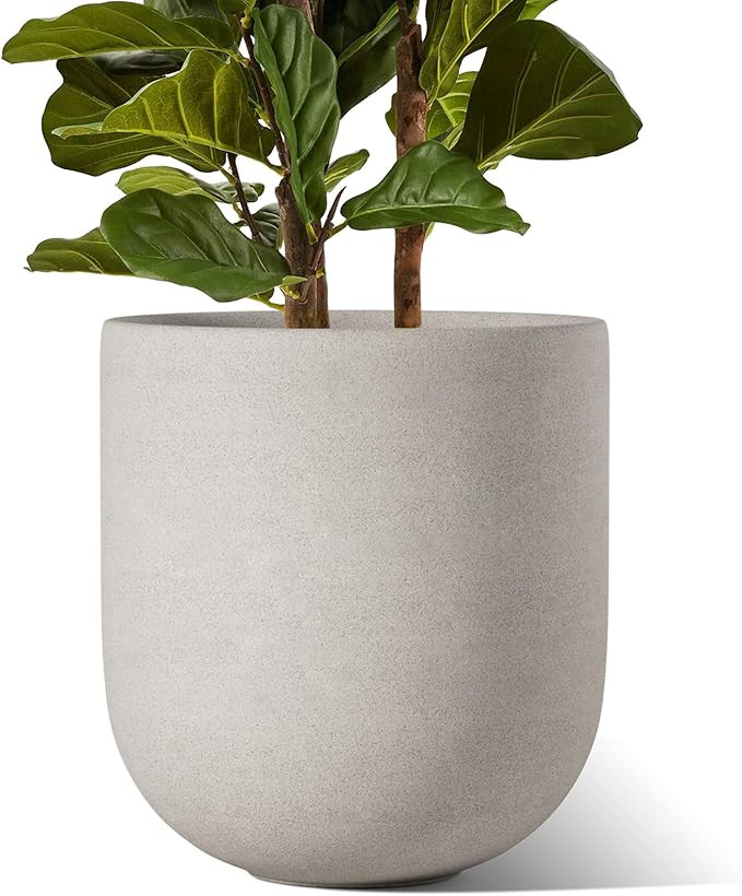 LE TAUCI 12 Inch Pots for Plants, Ceramic Large Planters for Indoor Plants, Indoor Plant Pots for... | Amazon (US)