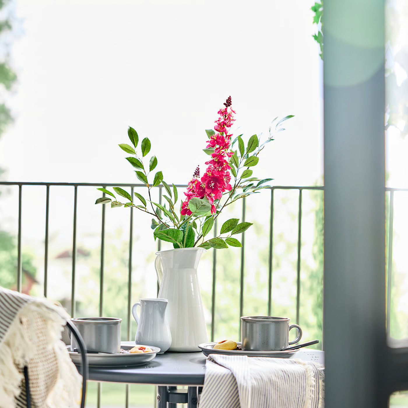 IKEA SMYCKA artificial flower, indoor/outdoor mullein/dark pink, 31 | IKEA US