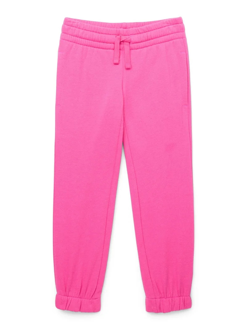 Athletic Works Little and Big Girls Fleece Jogger Sweatpants, Sizes 4-18 & Plus | Walmart (US)
