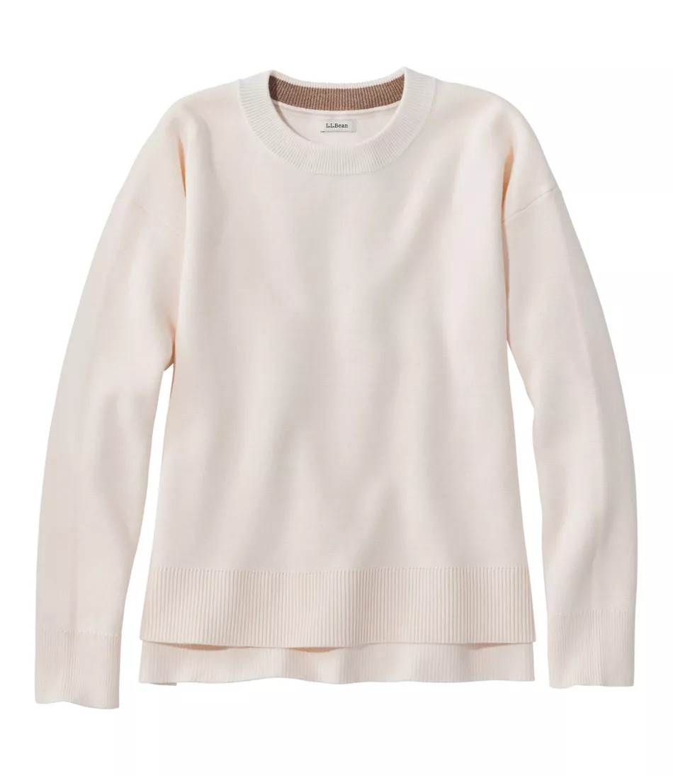 Women's Wicked Soft Cotton/Cashmere Crewneck Sweater Deep Green Medium L.L.Bean | L.L. Bean