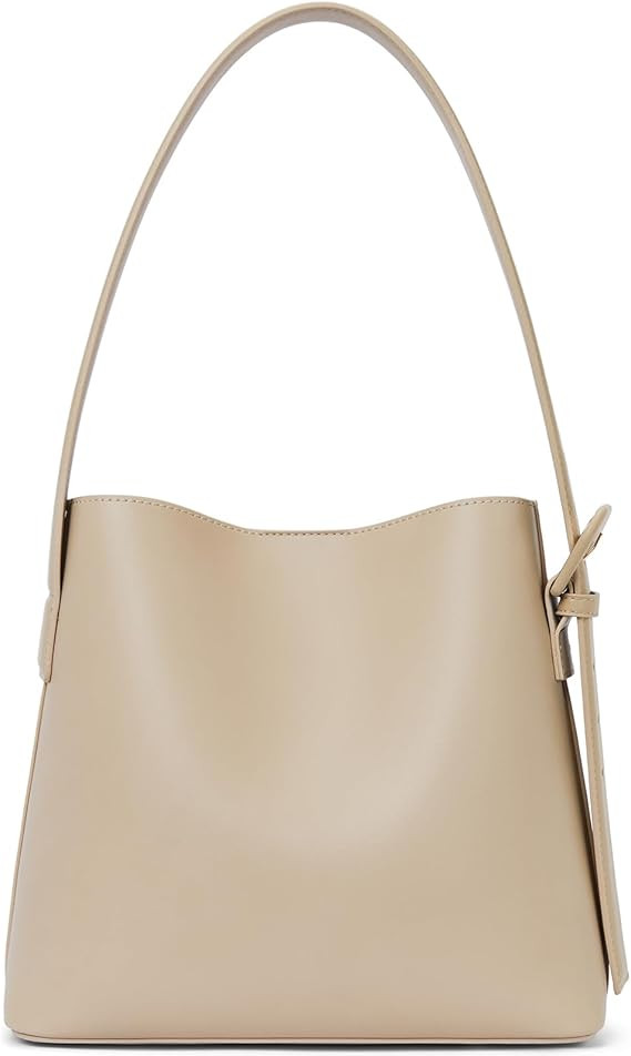 BOSTANTEN Bucket Bag Vegan Leather Shoulder Purses for Women Trendy Adjustable Strap | Vegan Leat... | Amazon (US)